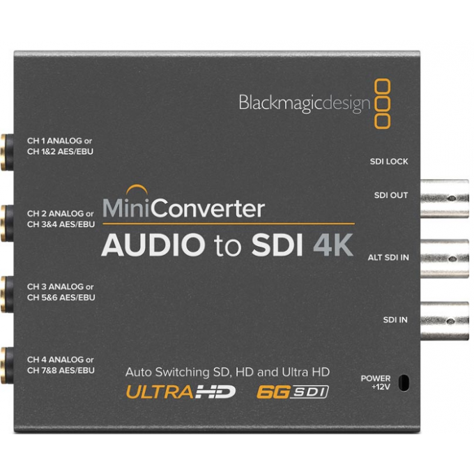 Blackmagic Mini Converter Audio to SDI 4K Blackmagic Mini Converter Audio to SDI 4K