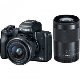 Canon EOS M50 kit EF-M 15-45mm IS STM BK + 55-200mm Фотокамера беззеркальная