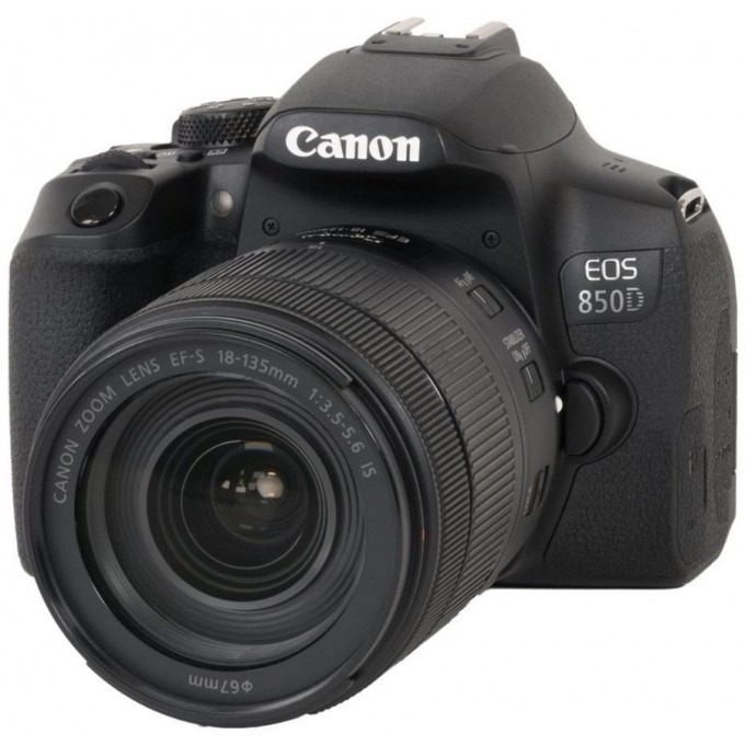 Canon EOS 850D kit 18-135 IS nano USM Black f/4.0-5.6 IS STM  Black Цифровая фотокамера зеркальная 