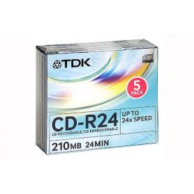 TDK CD-RXS24EA5 (5pack) Диск CD-R 210Mb