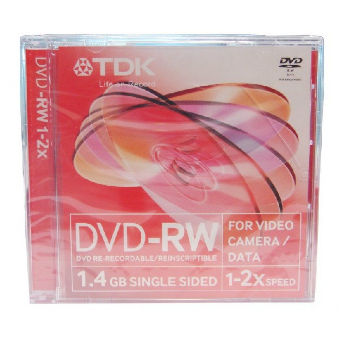 TDK DVD-RW14IJCBEB10 Диск DVD-RW 1.4 Gb