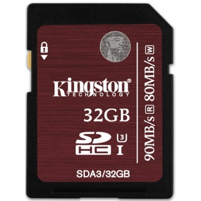 Kingston 32GB SDHC C10 UHS-I U3 R90/W80MB/s 4K Карта памяти 