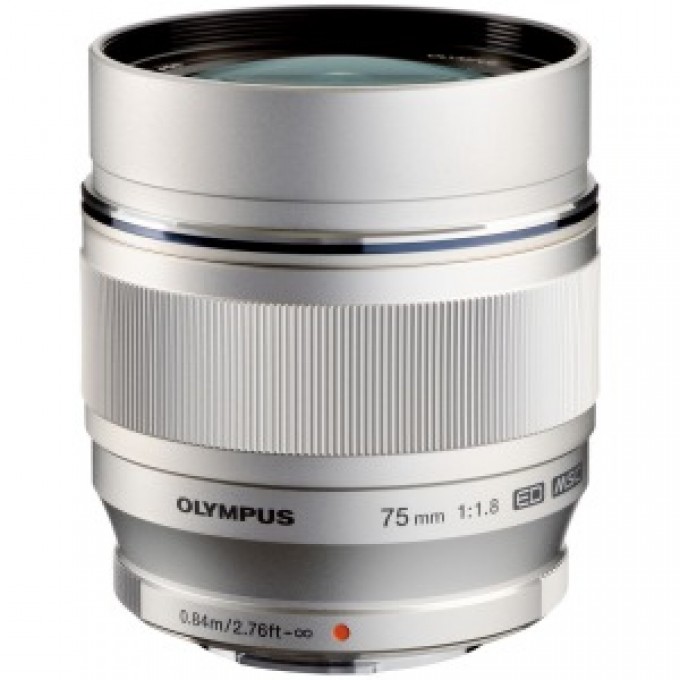 Olympus ET-M7518 75 мм 1:1.8 Silver Объектив 