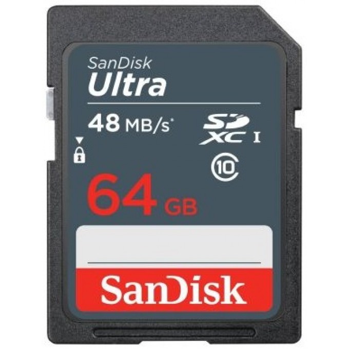 SanDisk 64GB SDXC C10 UHS-I R48MB/s Ultra Карта памяти 