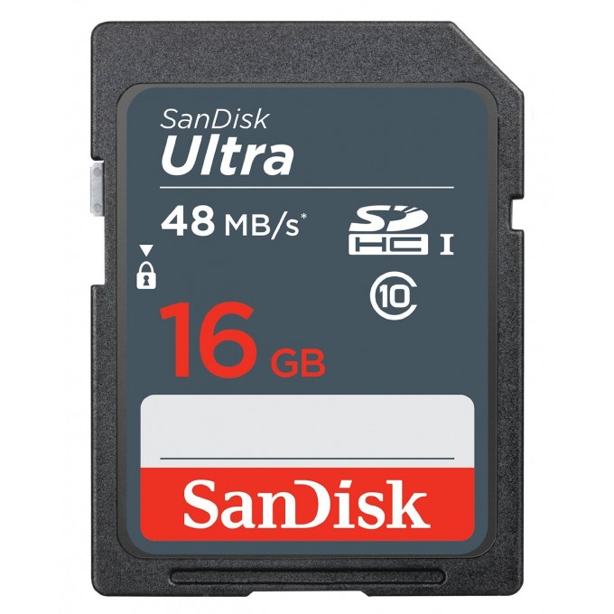 SanDisk 16GB SDHC C10 UHS-I R48MB/s Ultra Карта памяти 