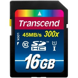 Transcend SDHC 16GB Class 10 Карта памяти 