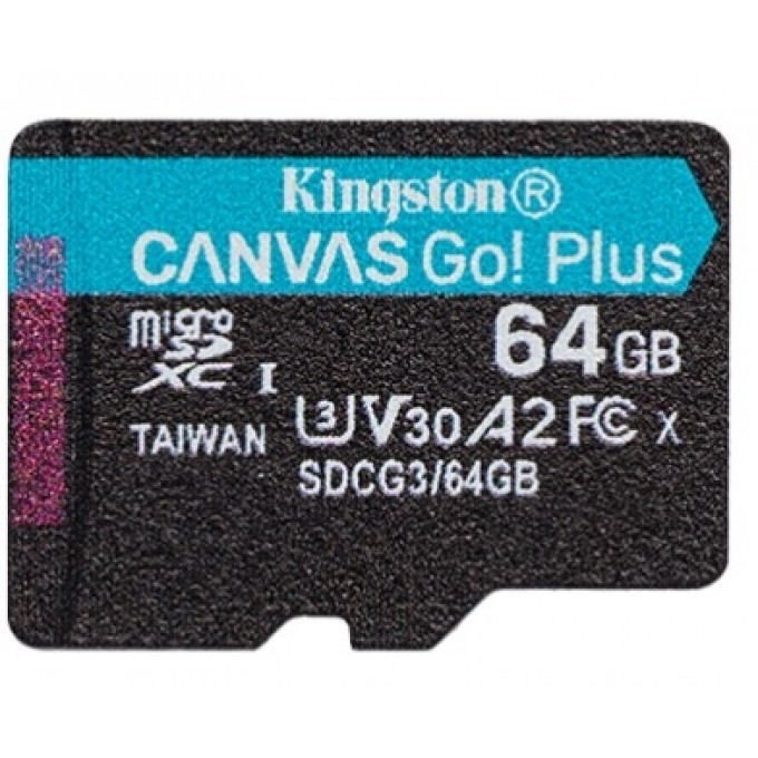 Kingston Canvas Go! Plus microSD (SDCG3/64GBSP) Карта пам'яті