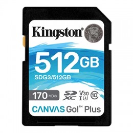 Kingston Canvas Go! Plus SD (SDG3/512GB) Карта памяти 