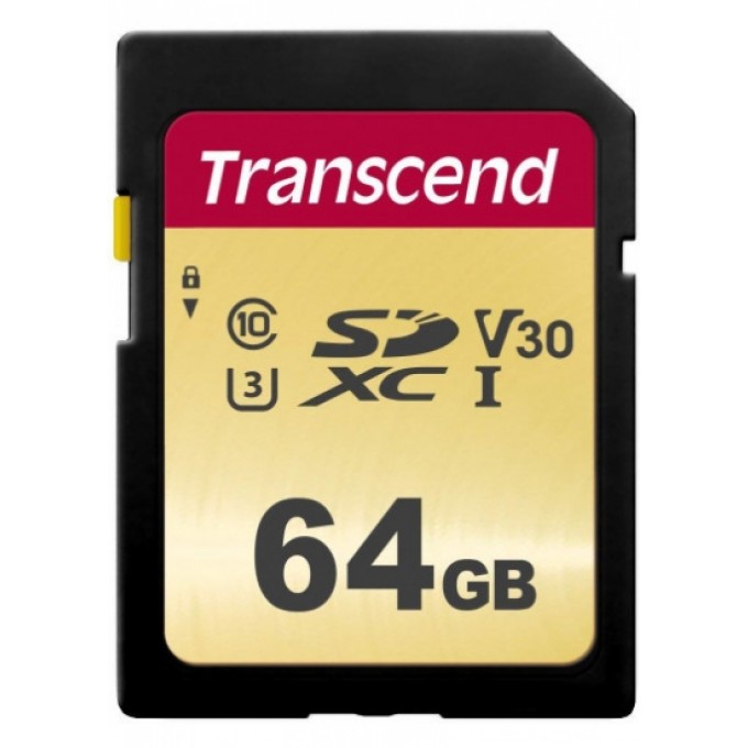 Transcend SDXC/SDHC 500S [TS64GSDC500S] Карта памяти